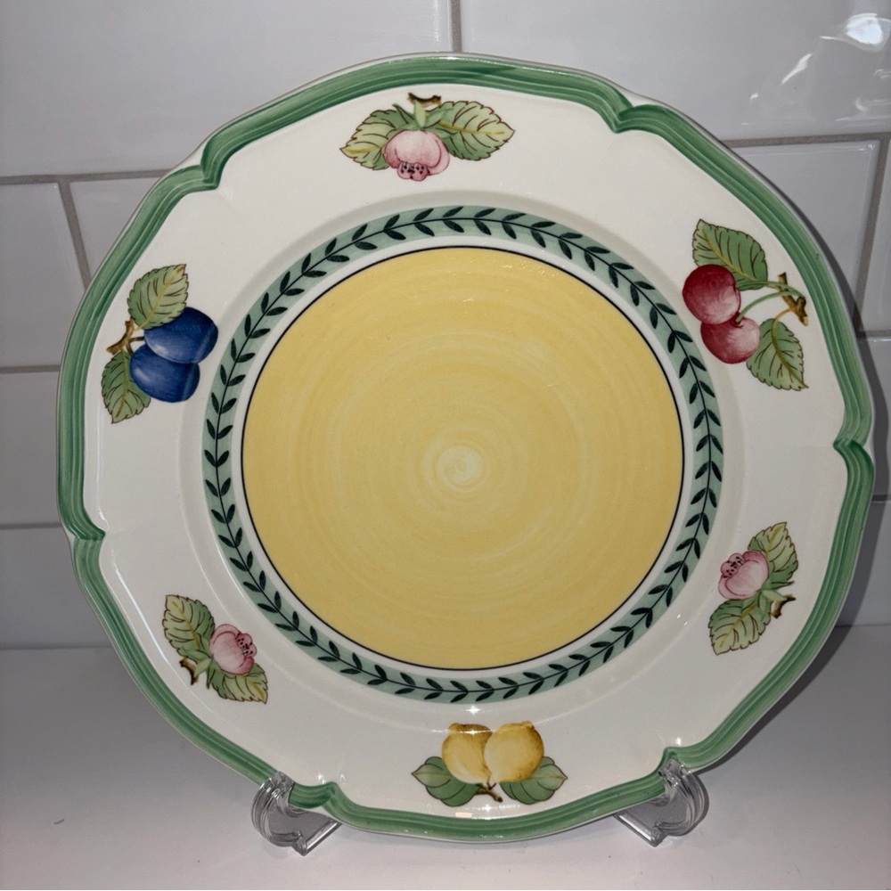 VILLEROY & BOCH GERMANY FRENCH GARDEN FLEURENCE 10.5" DINNER PLATE anno 1748